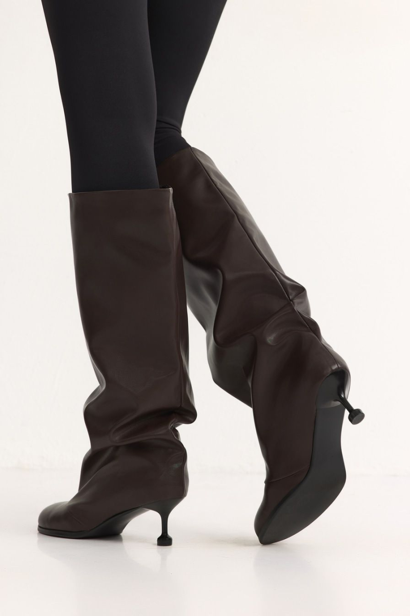 Сапоги с широким голенищем Lera Nena, цвет: коричневый LNU.402.18692.700 купить онлайн