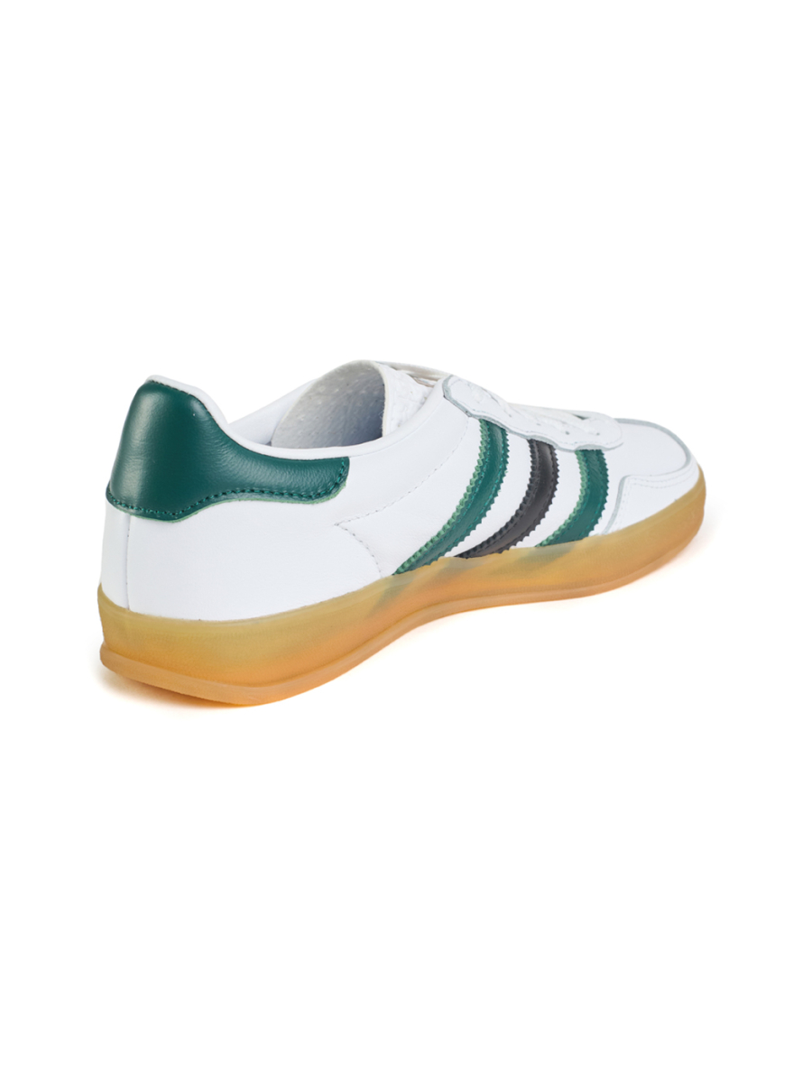 Кроссовки женские Adidas Gazelle Indoor "White Collegiate Green" NKDADDYS SNEAKERS, цвет: белый IE2957 купить онлайн