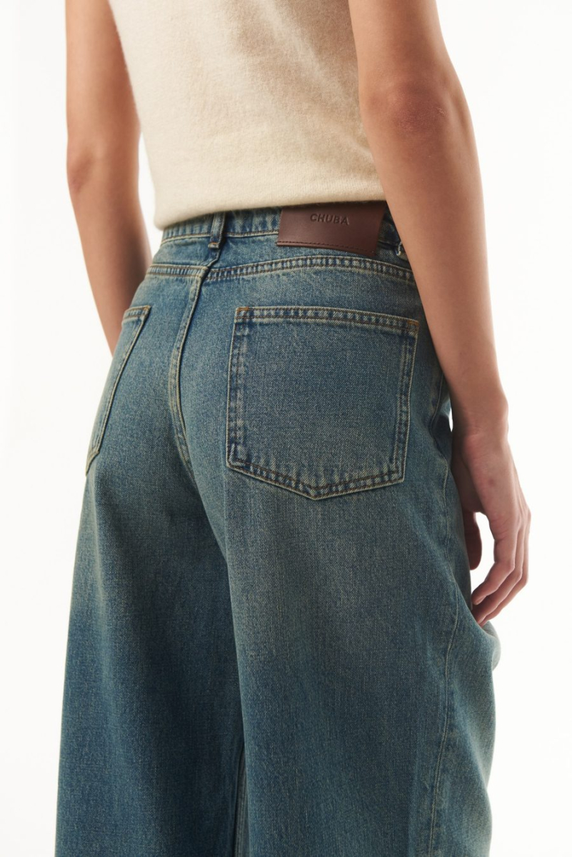 Джинсы "Wide Leg" CHUBA, цвет: синий,  купить онлайн