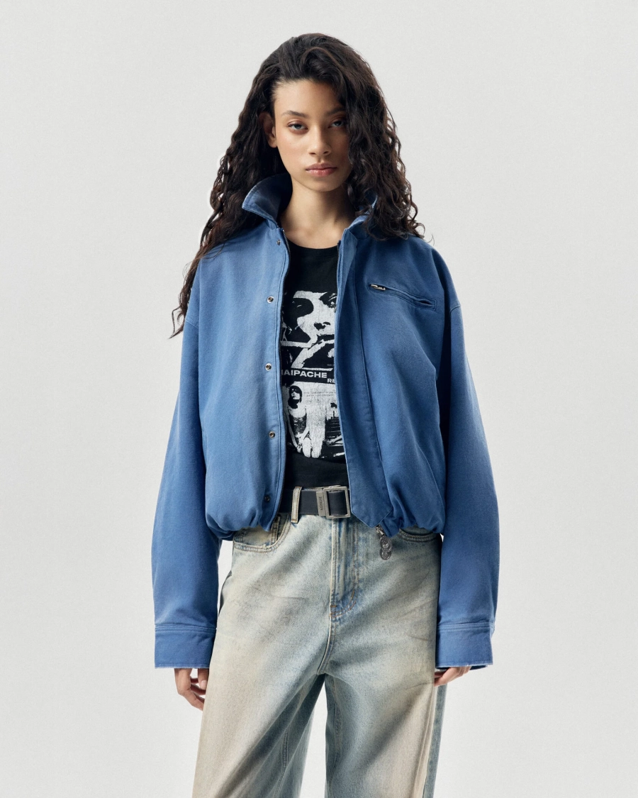 Куртка деним NAIPACHE, цвет: синий, 2614013200 купить онлайн