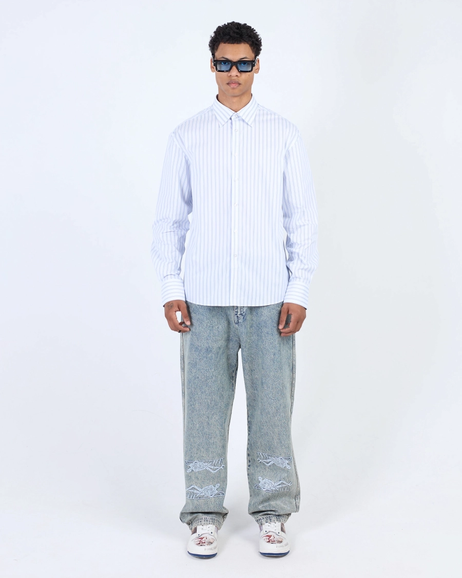 Рубашка CL71 STRIPES BLUE ASIA ST 71, цвет: голубой, Ast71.CL71.shirt-stripes-blue купить онлайн