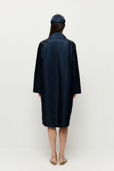Плащ из итальянского атласа AROUND, цвет: синий, 210_73P01 купить онлайн