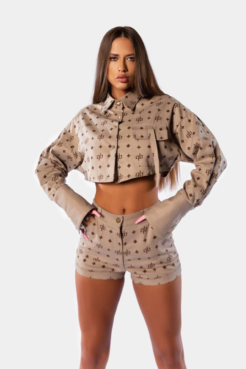 Шорты Logo qb A QUICK BUCK, цвет: BEIGE  |новая коллекция купить онлайн