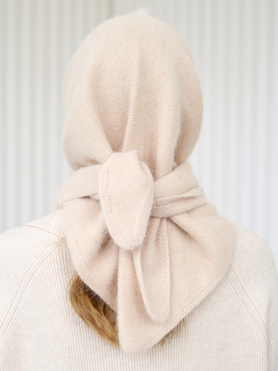 Косынка с ангорой I.B.W., цвет: молочный KJ125 купить онлайн