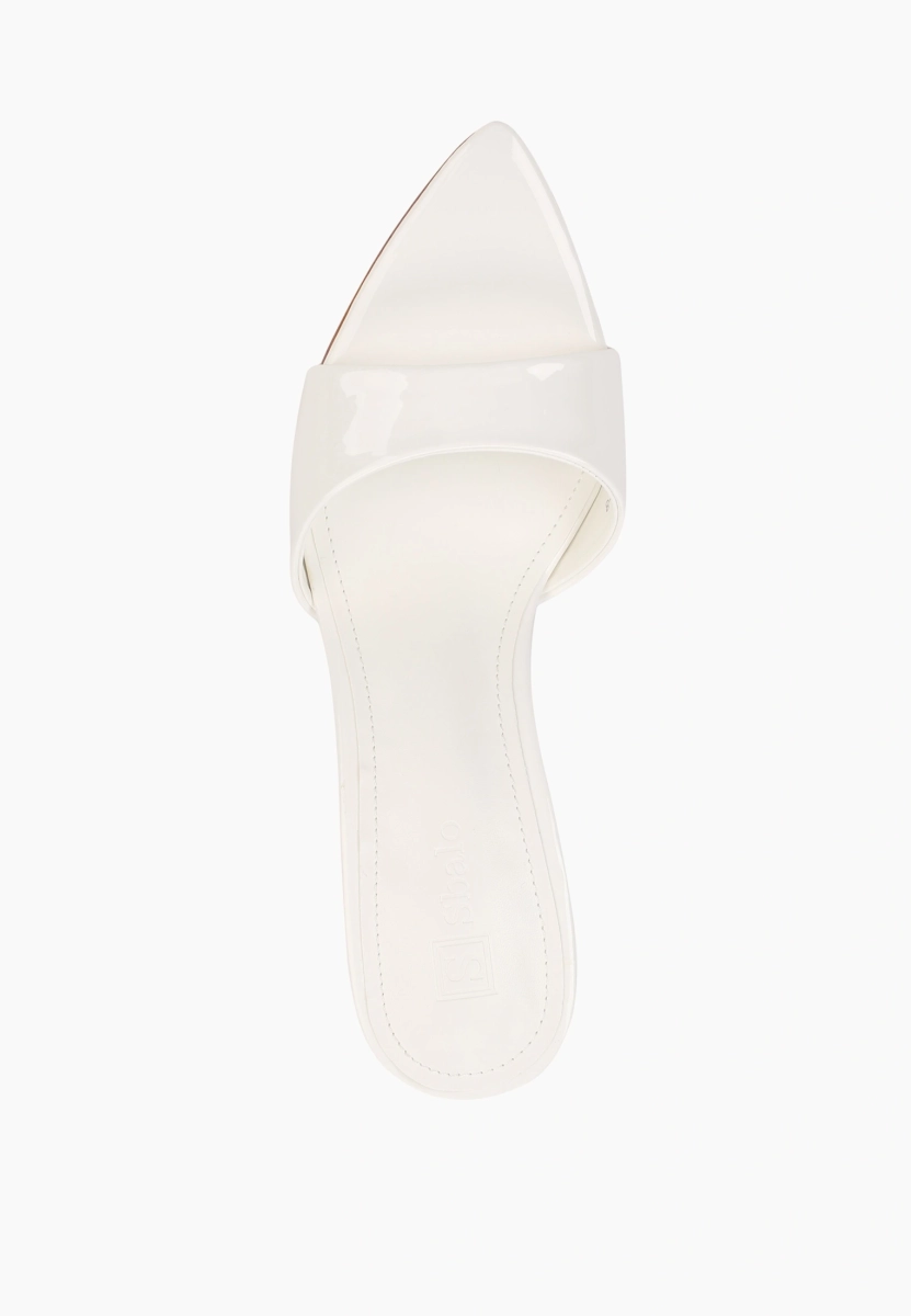 Мюли лаковые SBALO, цвет: белый SF191-8 купить онлайн