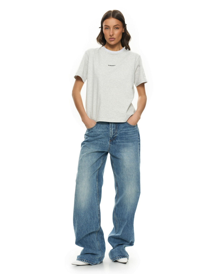 Футболка BASE Suborbia, цвет: grey melange, 006408 купить онлайн