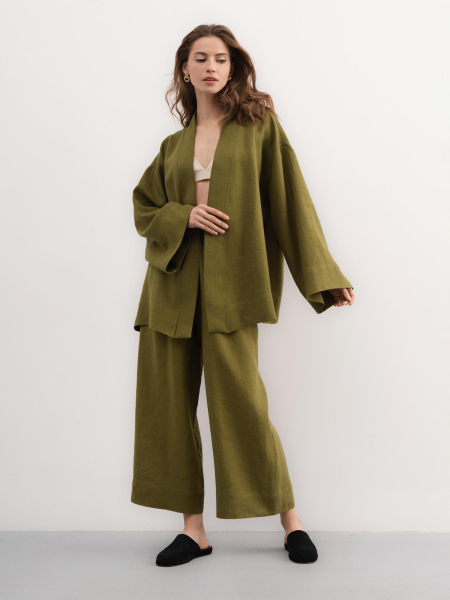 Костюм Annie Pear PURE LINEN, цвет: зеленый  |новая коллекция купить онлайн