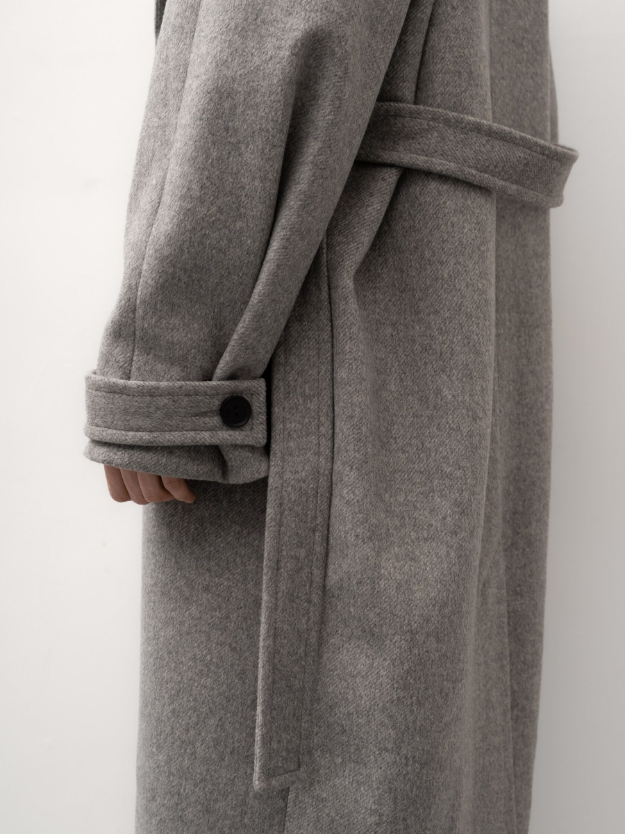 Пальто с поясом TRES, цвет: серый, НФ-00002719 купить онлайн