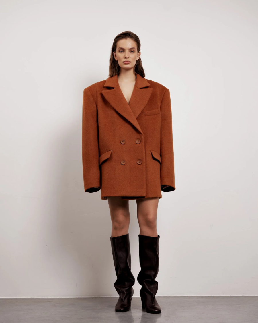 Пальто TYAZHELIY SLUCHAI SHORT CLAY
