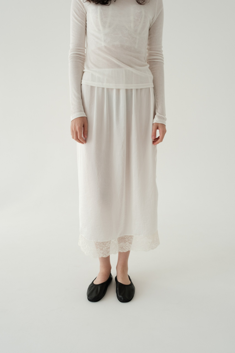 Бельевая юбка НИ ИМЕНИ, НИ ПОХОЖИХ, цвет: молочный, 00-00000364 купить онлайн