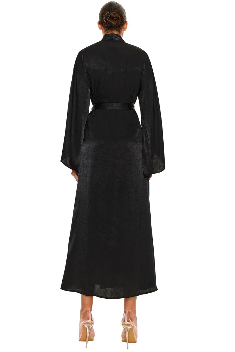 Халат Кимоно (длинный) SODAMODA, цвет: Черный, 14379 купить онлайн