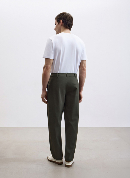 Прямые брюки из испанского хлопка ALL WE NEED, цвет: хаки, 2603M16122-27 купить онлайн