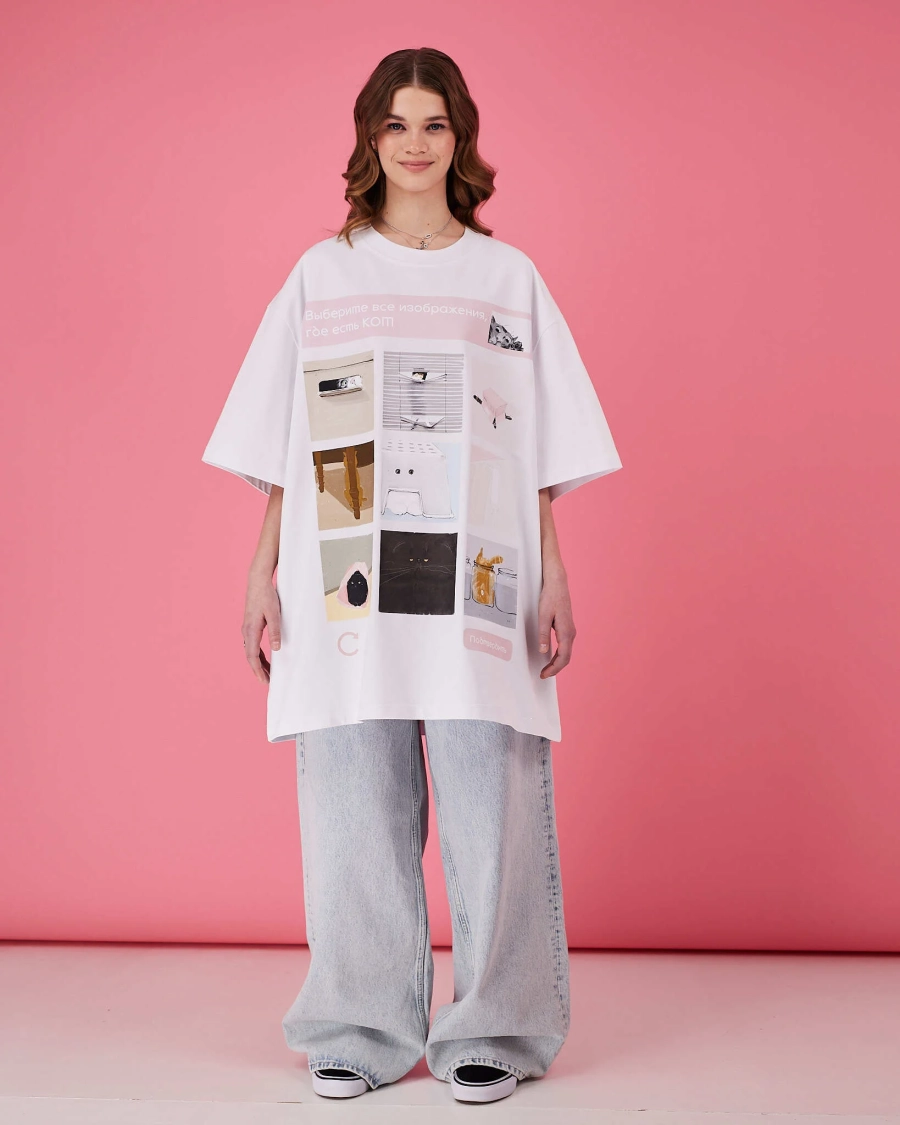 Футболка Капча TABOO, цвет: белый, TsCapchaW купить онлайн