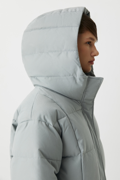 Полупальто утепленное Charmstore, цвет: серый, 506-16990-884 купить онлайн