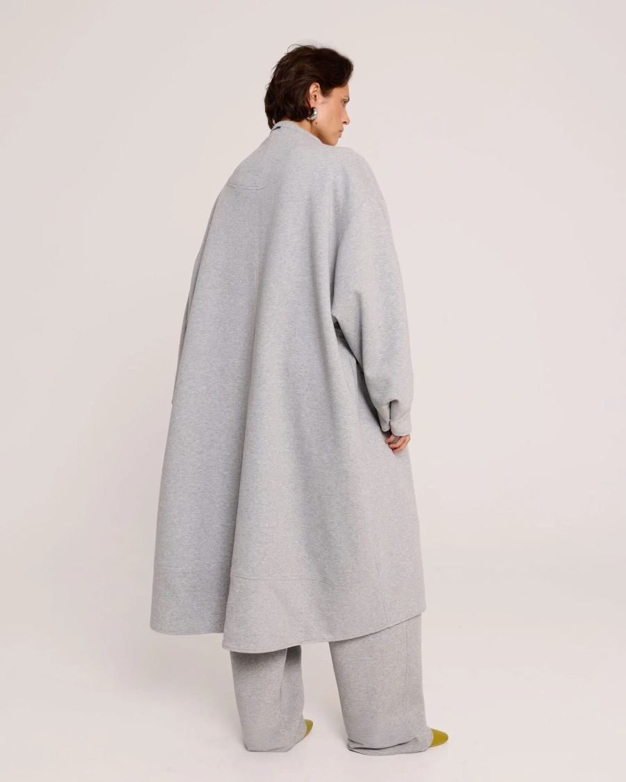 Пальто из трикотажа GRAY