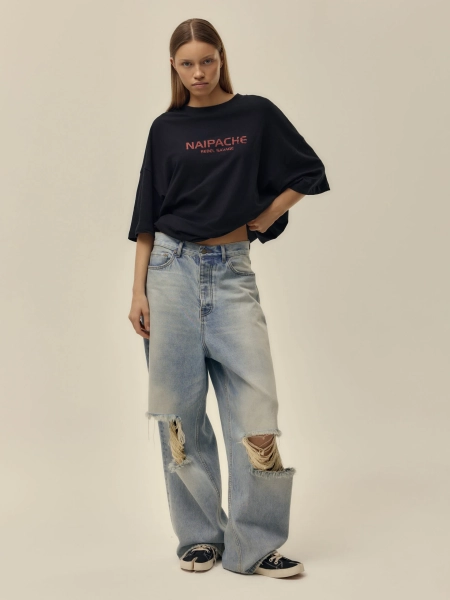 Джинсы Rebel Cut NAIPACHE, цвет: синий,  купить онлайн