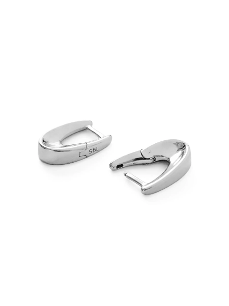 Серебряные серьги «Коромысло» mini SBLESKOM, цвет: серебро, 12087 купить онлайн