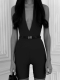 Комбинезон укороченный Romper black Nue Nue, цвет: Черный  купить онлайн