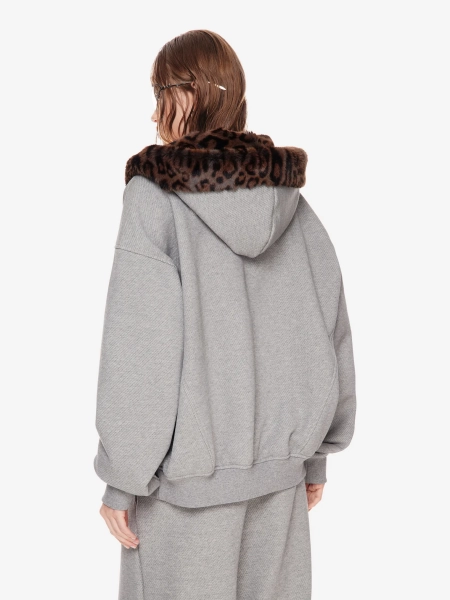 Худи на молнии с принтом POST POST SCRIPTUM, цвет: серый меланж, 1105.000.00.02.214 купить онлайн