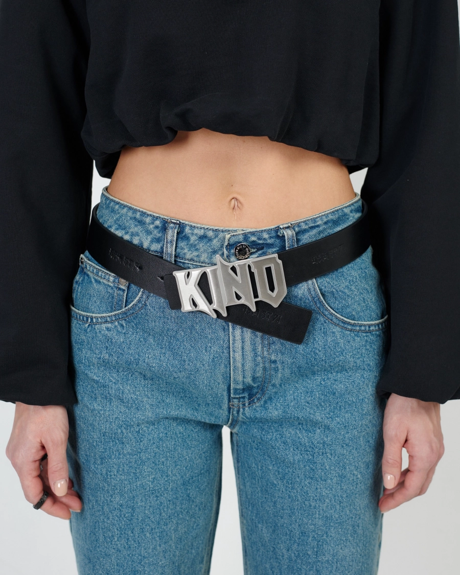 Ремень KINO STEEL BUCKLE BLACK