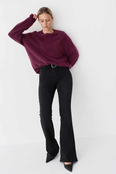 Джинсы расклешенные с лайкрой Ricoco, цвет: серый, 6067/2 купить онлайн