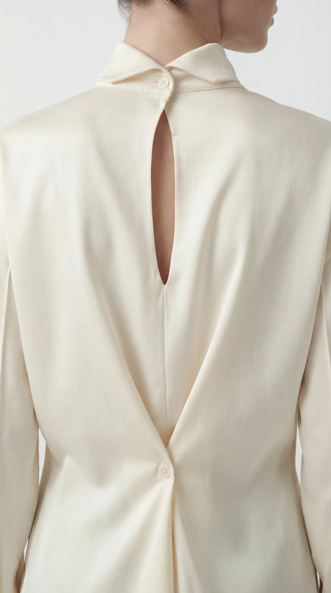 Блуза наоборот Shtripling, цвет: белый, SHRUB007MLK купить онлайн