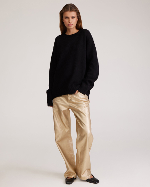 Oversize джемпер To be Blossom, цвет: black 061458 |новая коллекция купить онлайн