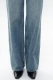 Джинсы Wide leg с винтажным эффектом