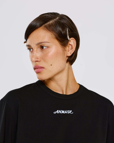 Лонгслив из хлопка Anmuse, цвет: Черный, LSV26SP316-BLC купить онлайн