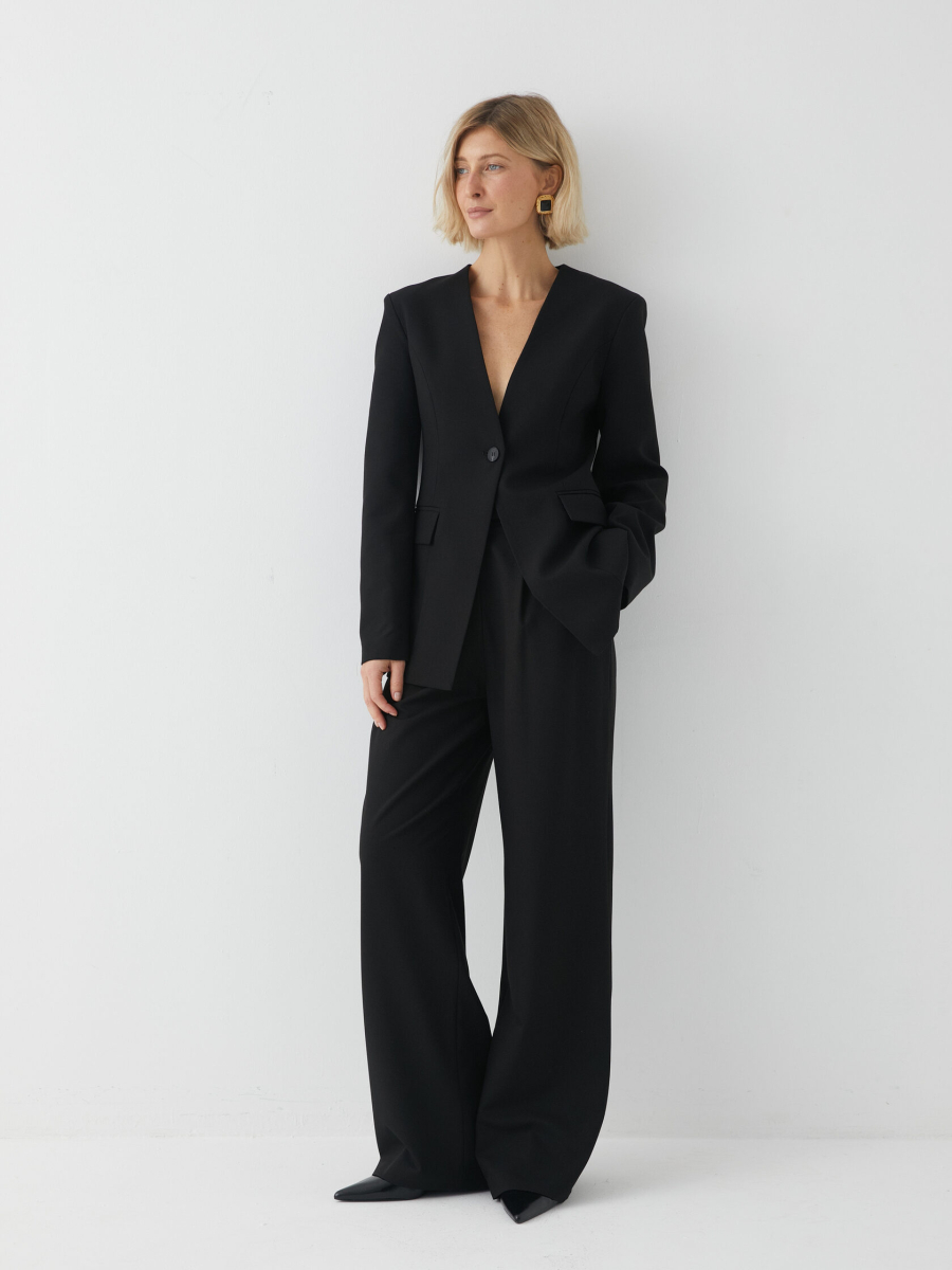 Приталенный жакет Marou, цвет: Черный, Mar_26020703 купить онлайн