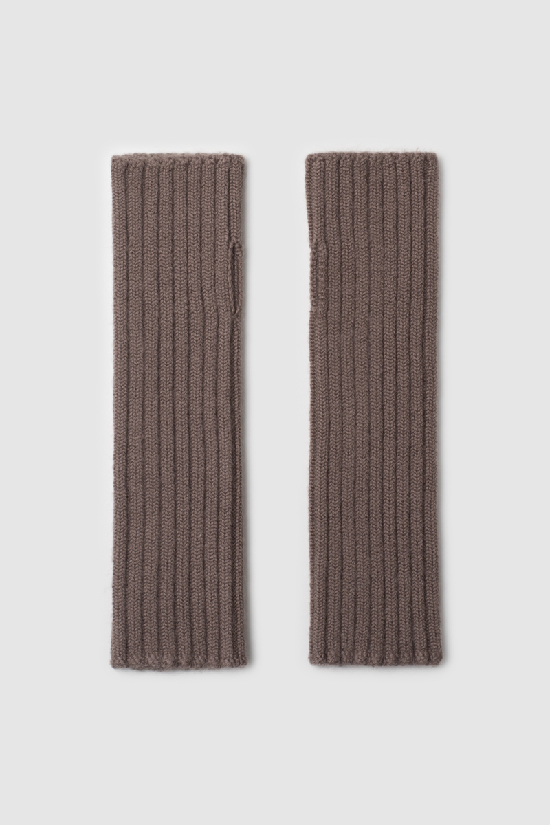 Митенки трикотажные 3D KNIT Mankova, цвет: какао SH006 купить онлайн