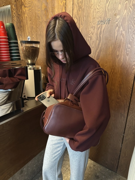 Худи утепленный essentials Ricoco, цвет: сливовый, 7027/3 купить онлайн