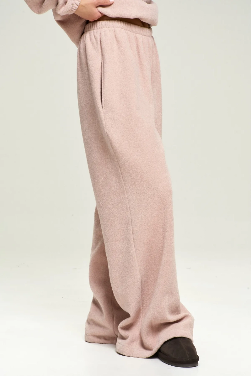 Брюки из плюша с начесом Pink Erist store, цвет: розовый, НФ-00002862 купить онлайн