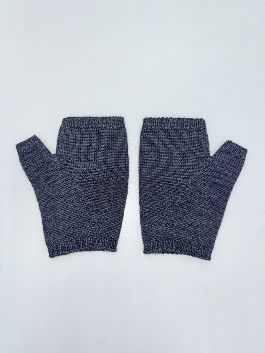 Митенки вязаные LIBERT'A, цвет: темно-серый меланж 18122025002 купить онлайн