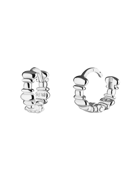 Серьги-кольца Ovals silver mini