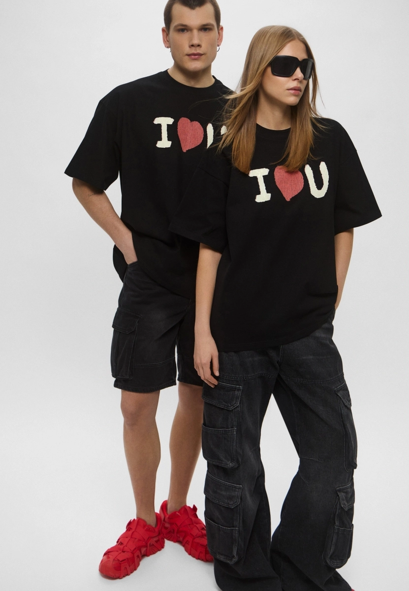 Футболка I <3 U Berhasm, цвет: Черный, tsh25-14-black купить онлайн