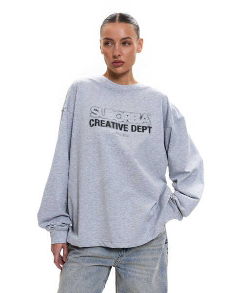 Лонгслив CD Suborbia, цвет: grey melange, 006171 купить онлайн