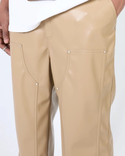 Брюки Cowboy leather beige ASIA ST 71, цвет: бежевый, Ast71.pants-cowboy-beige купить онлайн