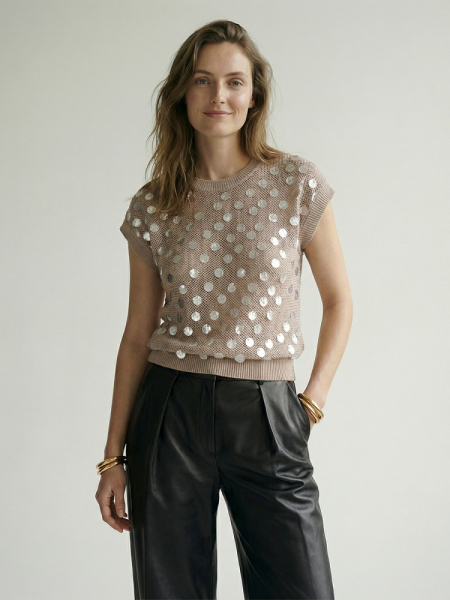 Кофта с пайетками