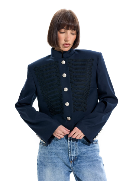 Гусарский жакет ANOTHER SELECT, цвет: синий, 00197 купить онлайн