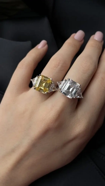 Кольцо «TOSYA PREMIUM» с желтым фианитом Diamond Tosya Store, цвет: серебро, 10-72-00331-312 купить онлайн