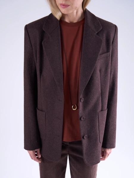Жакет из шерсти Chaika, цвет: коричневый, AW25BZ02-45 купить онлайн