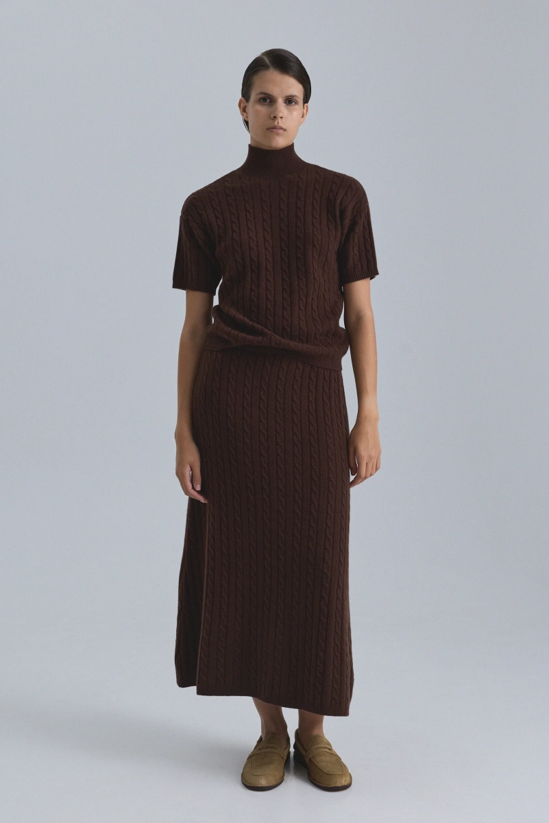 Юбка OPORA Mankova, цвет: коричневый, FW24/25-08 купить онлайн