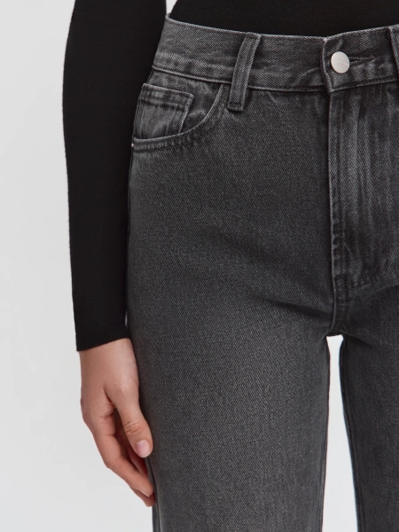 Джинсы прямые ANNA PEKUN, цвет: серый,  купить онлайн