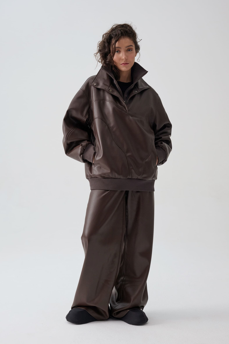 Анорак винтажный горький шоколад UNKE, цвет: коричневый, 2601J005P_BR купить онлайн