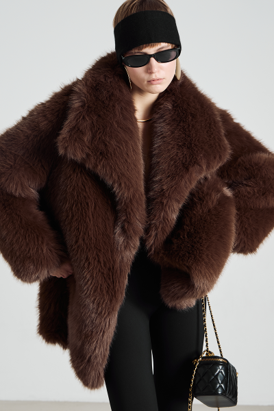 Шуба MIA AIM, цвет: шоколадный, MIA728 купить онлайн