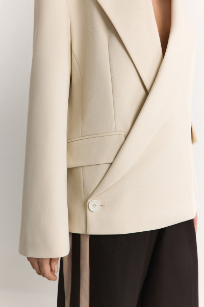 Жакет с запахом TOPTOP, цвет: молочный, TT.060.19436.120 купить онлайн