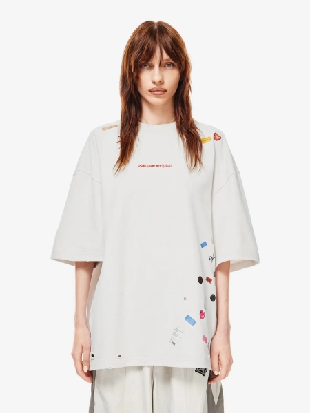 Sticker Pack Футболка Оверсайз p.p.s., цвет: гипсовый, 1039.00.00.WTE1 купить онлайн