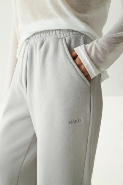 Брюки прямые BASE marte, цвет: Светло-серый,  купить онлайн