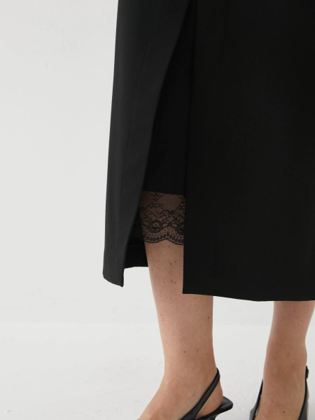 Юбка с кружевом Marou, цвет: Черный, Mar_26021202 купить онлайн